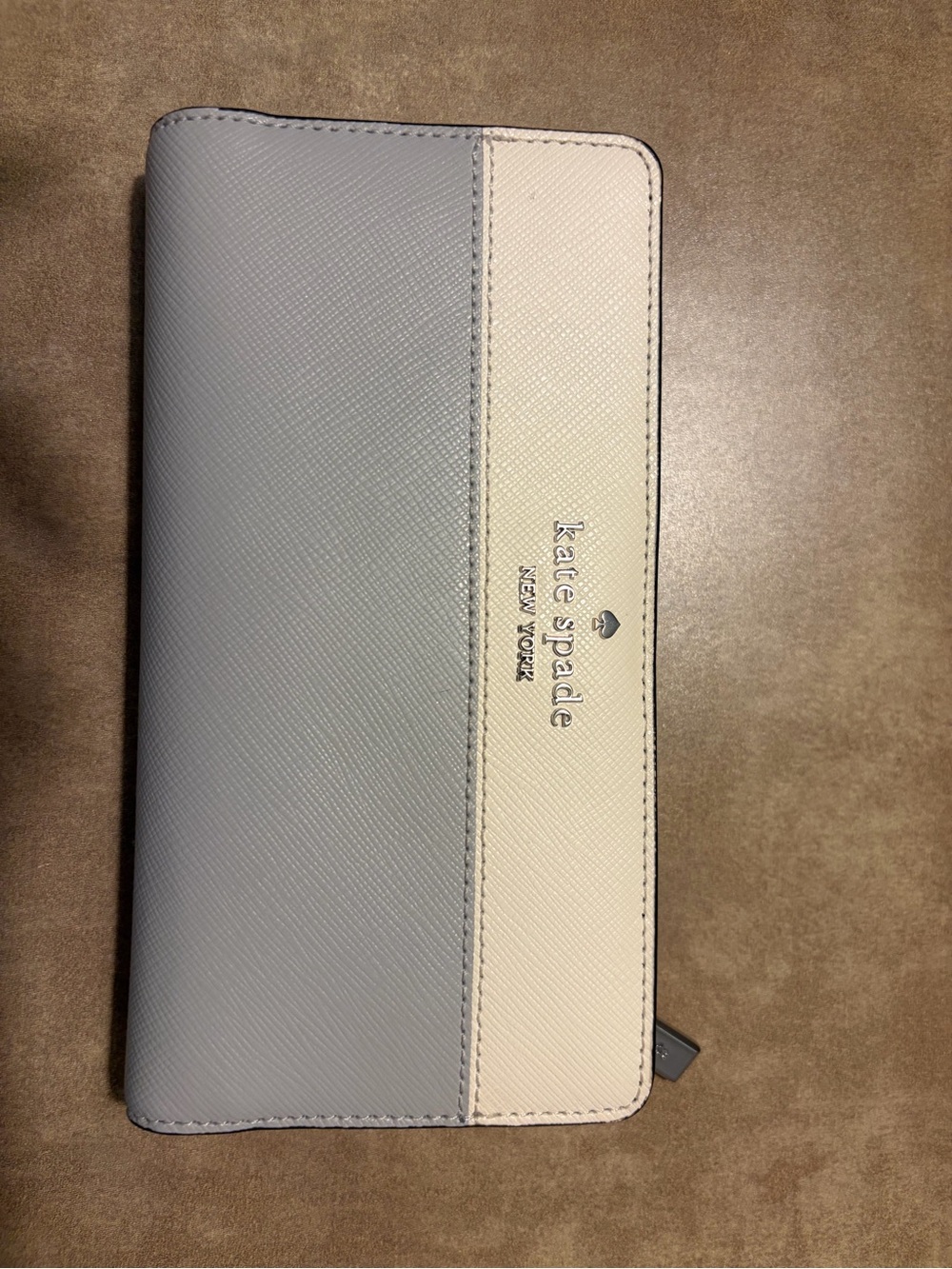 kate spade Two-Tone Light grey and Cream Wallet